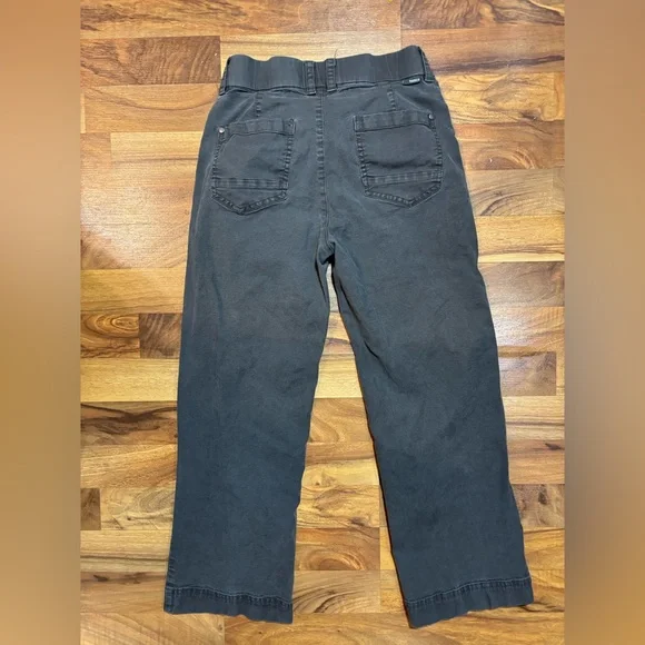 Toad&Co Earthworks Wide Leg Pants Womens Size 2 Organic Cotton Tencel Black - Picture 2 of 7